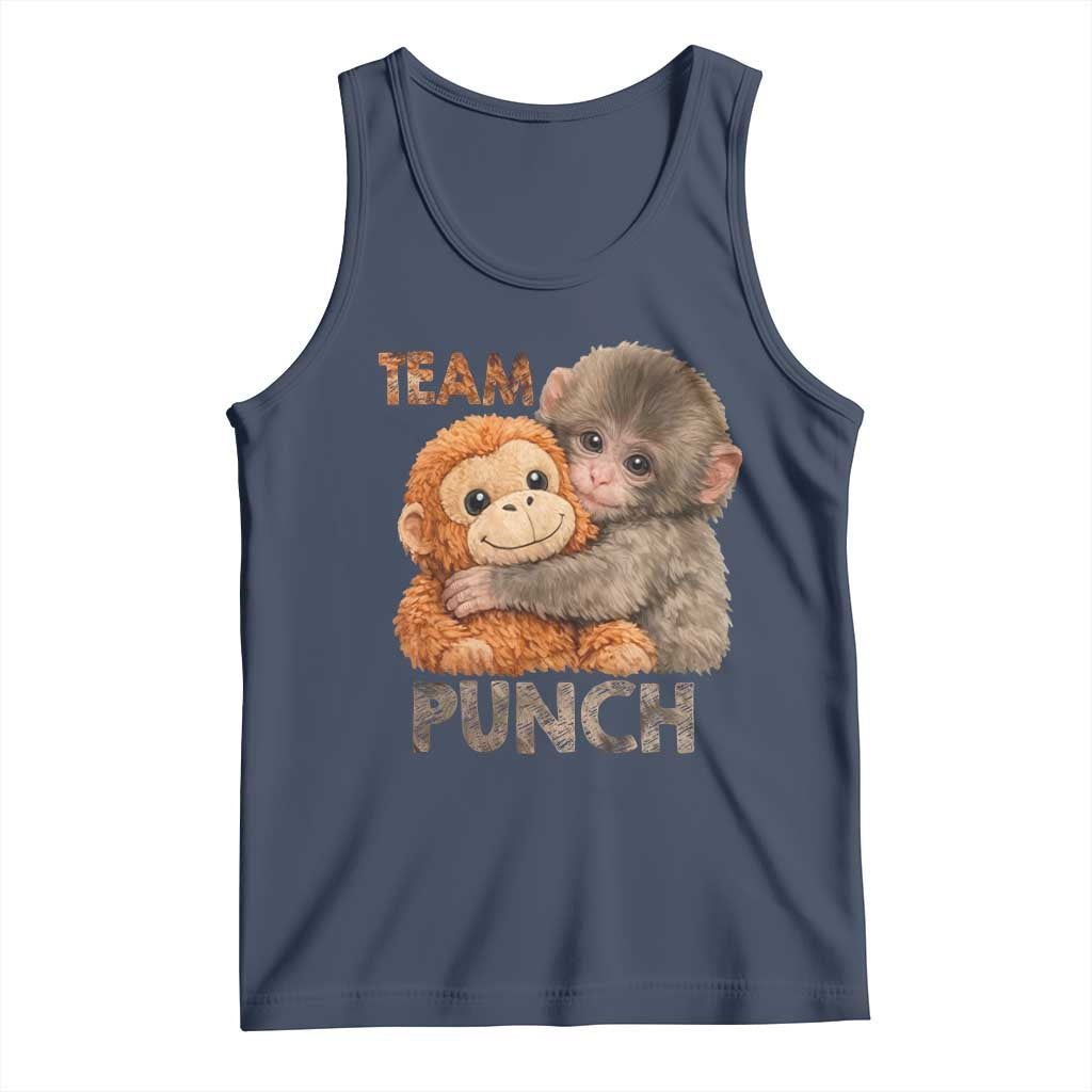 Team Punch Viral Baby Monkey Tank Top Cute Monkey Hugging Plush Toy Internet Trend Gift