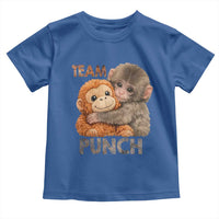 Team Punch Viral Baby Monkey Toddler T Shirt Cute Monkey Hugging Plush Toy Internet Trend Gift