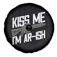 Kiss Me Im ARish Funny St Patricks Day Spare Tire Cover Tactical Irish Humor for Gun Enthusiasts