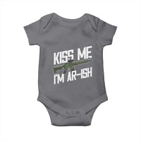 Kiss Me Im ARish Funny St Patricks Day Baby Onesie Tactical Irish Humor for Gun Enthusiasts