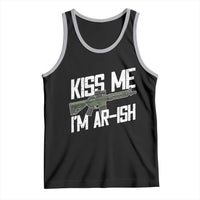 Kiss Me Im ARish Funny St Patricks Day Tank Top Tactical Irish Humor for Gun Enthusiasts