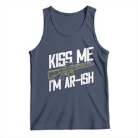 Kiss Me Im ARish Funny St Patricks Day Tank Top Tactical Irish Humor for Gun Enthusiasts