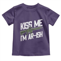 Kiss Me Im ARish Funny St Patricks Day Toddler T Shirt Tactical Irish Humor for Gun Enthusiasts