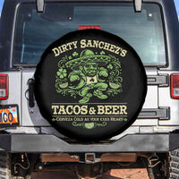 Dirty Sanchezs Tacos and Beer Funny Fiesta Spare Tire Cover Cerveza Cold as Your Exes Heart Mexican Party Humor