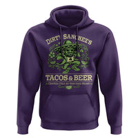 Dirty Sanchezs Tacos and Beer Funny Fiesta Hoodie Cerveza Cold as Your Exes Heart Mexican Party Humor