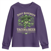 Dirty Sanchezs Tacos and Beer Funny Fiesta Youth Sweatshirt Cerveza Cold as Your Exes Heart Mexican Party Humor