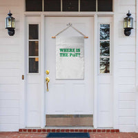 Where Is The Pot Funny St Patricks Day Garden Flag Lucky Clover Irish Drinking Humor