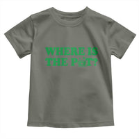 Where Is The Pot Funny St Patricks Day Toddler T Shirt Lucky Clover Irish Drinking Humor
