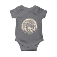 Year of the Fire Horse 1966 2026 Graphic Baby Onesie 60 Years Chinese Zodiac Horse Vintage Style