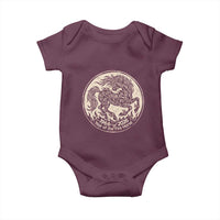 Year of the Fire Horse 1966 2026 Graphic Baby Onesie 60 Years Chinese Zodiac Horse Vintage Style