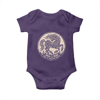 Year of the Fire Horse 1966 2026 Graphic Baby Onesie 60 Years Chinese Zodiac Horse Vintage Style