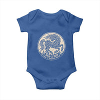Year of the Fire Horse 1966 2026 Graphic Baby Onesie 60 Years Chinese Zodiac Horse Vintage Style