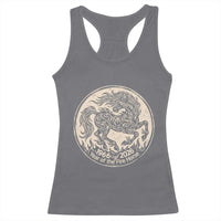 Year of the Fire Horse 1966 2026 Graphic Racerback Tank Top 60 Years Chinese Zodiac Horse Vintage Style