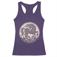 Year of the Fire Horse 1966 2026 Graphic Racerback Tank Top 60 Years Chinese Zodiac Horse Vintage Style