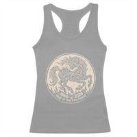 Year of the Fire Horse 1966 2026 Graphic Racerback Tank Top 60 Years Chinese Zodiac Horse Vintage Style