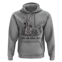 Go On Now Git Funny Saint Patrick Banishing Snakes Hoodie Irish History Humor St Patricks Day
