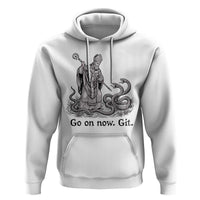 Go On Now Git Funny Saint Patrick Banishing Snakes Hoodie Irish History Humor St Patricks Day