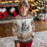 Go On Now Git Funny Saint Patrick Banishing Snakes Ugly Christmas Sweater Irish History Humor St Patricks Day