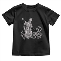 Go On Now Git Funny Saint Patrick Banishing Snakes Toddler T Shirt Irish History Humor St Patricks Day