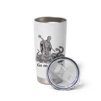 Go On Now Git Funny Saint Patrick Banishing Snakes Tumbler Cup Irish History Humor St Patricks Day