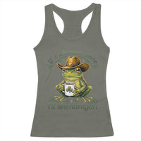 If I Shenan Once I Will Shenanigan Funny Frog Cowboy Racerback Tank Top St Patricks Day Shenanigans Humor