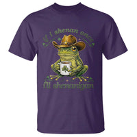 If I Shenan Once I Will Shenanigan Funny Frog Cowboy T Shirt St Patricks Day Shenanigans Humor