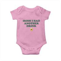 Irish I Had Another Drink Baby Onesie Funny St Patricks Day Beer Drinking Joke Pub Humor