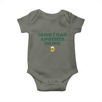 Irish I Had Another Drink Baby Onesie Funny St Patricks Day Beer Drinking Joke Pub Humor