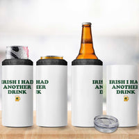 Irish I Had Another Drink 4 in 1 Can Cooler Tumbler Funny St Patricks Day Beer Drinking Joke Pub Humor