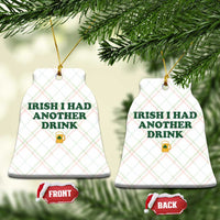 Irish I Had Another Drink Ceramic Ornament Funny St Patricks Day Beer Drinking Joke Pub Humor