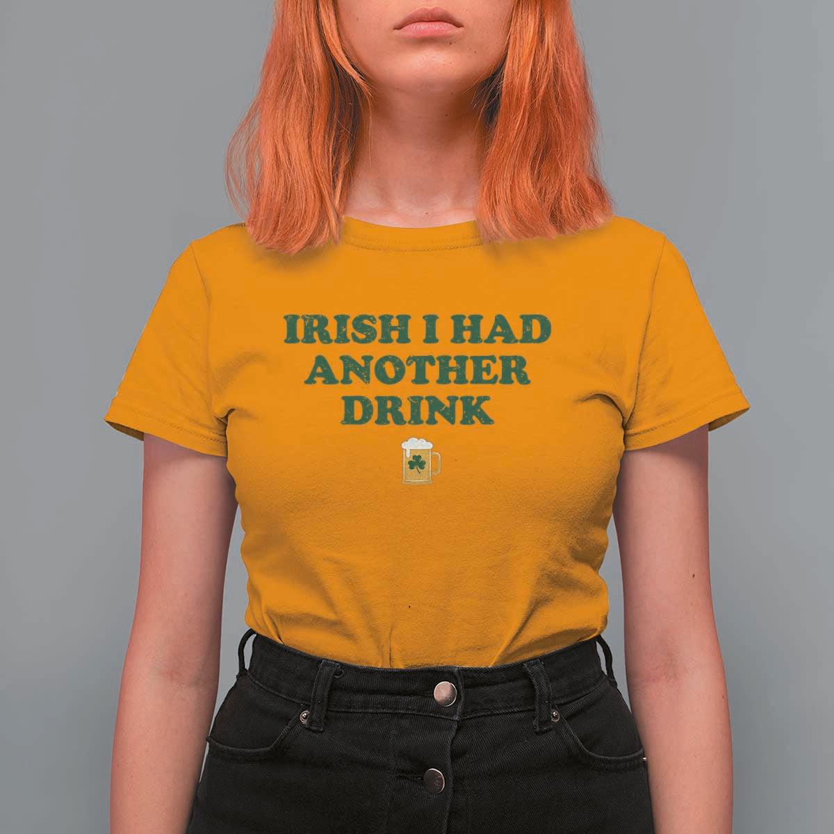 Irish I Had Another Drink T Shirt For Women Funny St Patricks Day Beer Drinking Joke Pub Humor