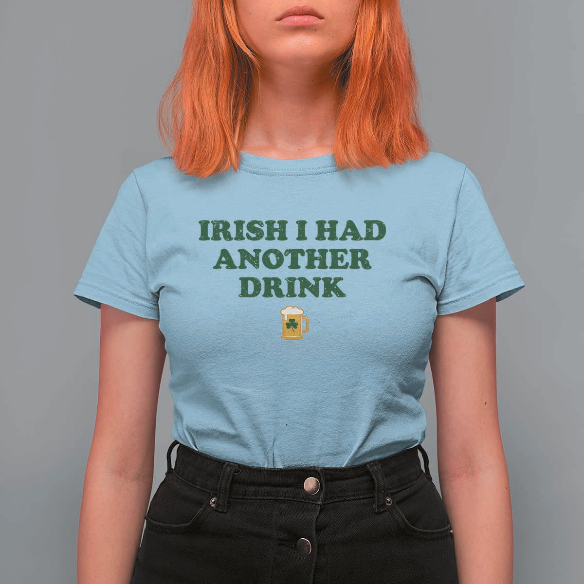 Irish I Had Another Drink T Shirt For Women Funny St Patricks Day Beer Drinking Joke Pub Humor