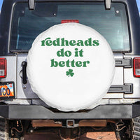 Redheads Do It Better Funny Irish Pride Spare Tire Cover St Patricks Day Ginger Humor