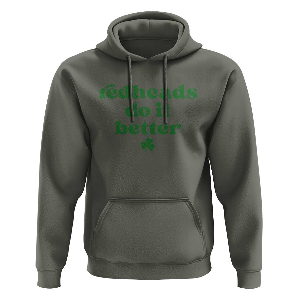 Redheads Do It Better Funny Irish Pride Hoodie St Patricks Day Ginger Humor