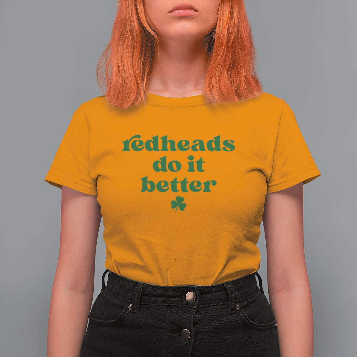 Redheads Do It Better Funny Irish Pride T Shirt For Women St Patricks Day Ginger Humor