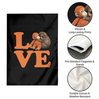 Love Punch the Baby Monkey Garden Flag Cute Hugging Plush Toy Viral Friendship