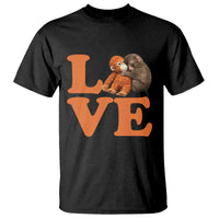 Love Punch the Baby Monkey T Shirt Cute Hugging Plush Toy Viral Friendship