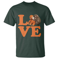 Love Punch the Baby Monkey T Shirt Cute Hugging Plush Toy Viral Friendship