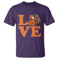 Love Punch the Baby Monkey T Shirt Cute Hugging Plush Toy Viral Friendship