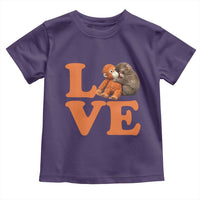 Love Punch the Baby Monkey Toddler T Shirt Cute Hugging Plush Toy Viral Friendship