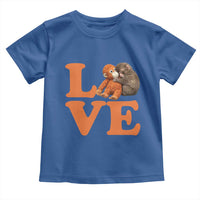 Love Punch the Baby Monkey Toddler T Shirt Cute Hugging Plush Toy Viral Friendship