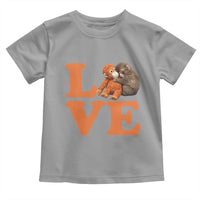 Love Punch the Baby Monkey Toddler T Shirt Cute Hugging Plush Toy Viral Friendship