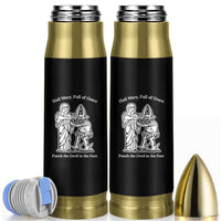 Funny Catholic Faith Humor Bullet Tumbler Hail Mary Full of Grace Punch the Devil in the Face