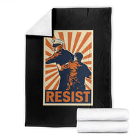 Resist Marine Veteran Political Protest Throw Blanket America First Anti War