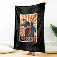 Resist Marine Veteran Political Protest Throw Blanket America First Anti War