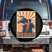 Resist Marine Veteran Political Protest Spare Tire Cover America First Anti War