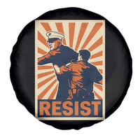 Resist Marine Veteran Political Protest Spare Tire Cover America First Anti War