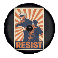 Resist Marine Veteran Political Protest Spare Tire Cover America First Anti War