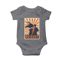 Resist Marine Veteran Political Protest Baby Onesie America First Anti War