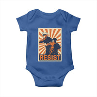Resist Marine Veteran Political Protest Baby Onesie America First Anti War